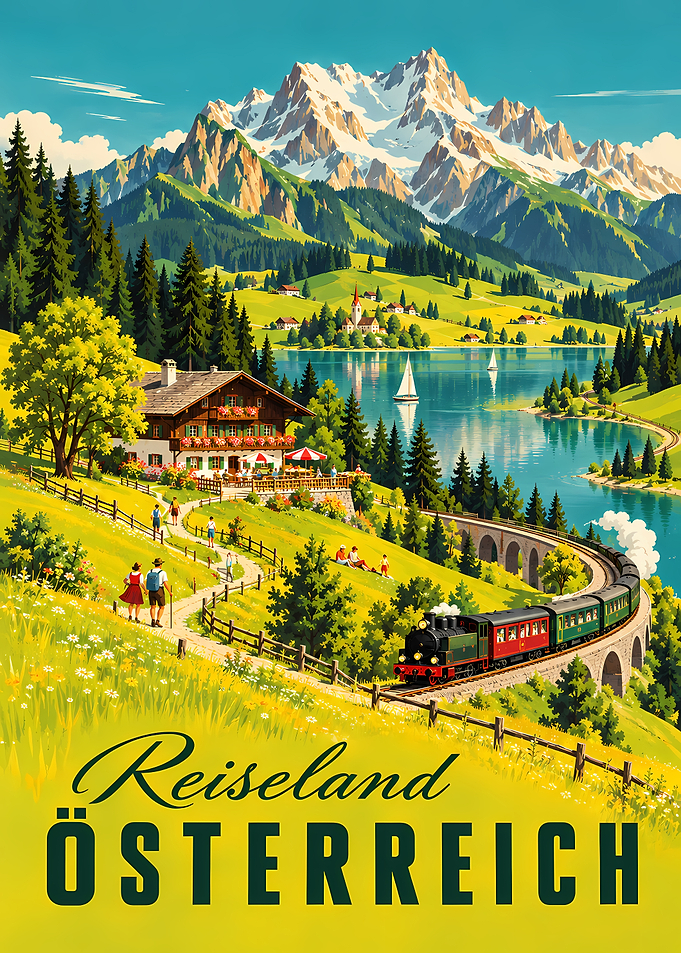 Vintage Austrian Travel Poster