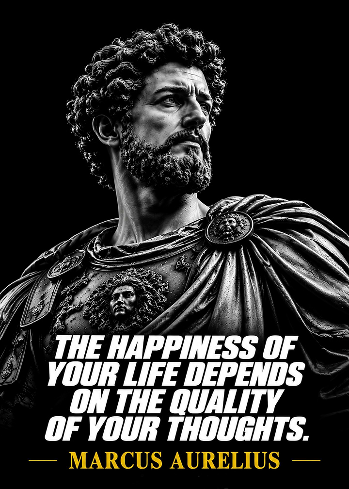 Marcus Aurelius Stoic Quote Poster