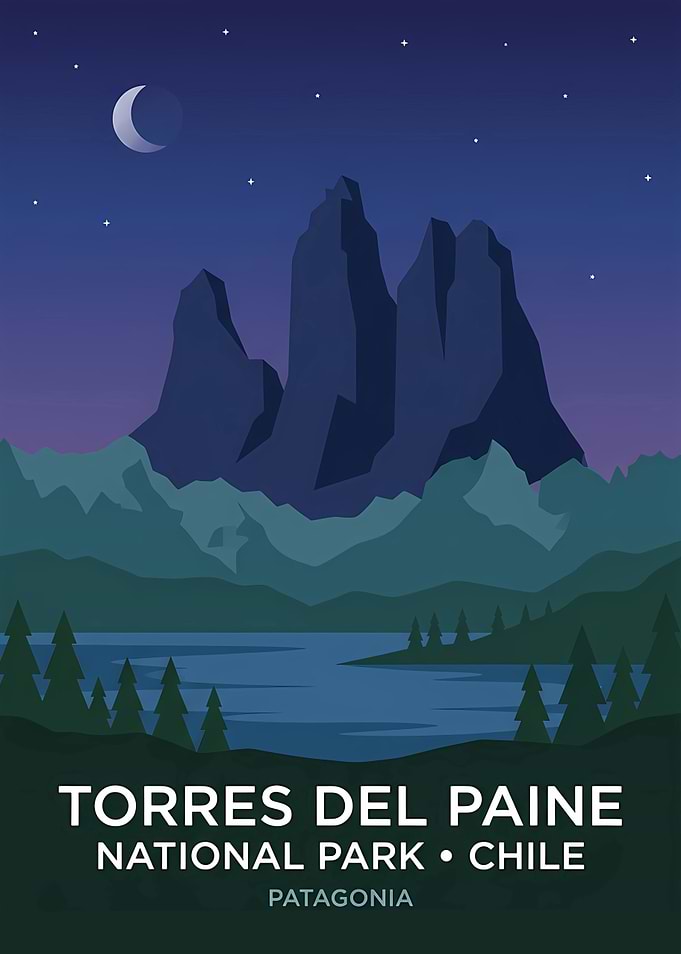 Torres del Paine National Park Poster