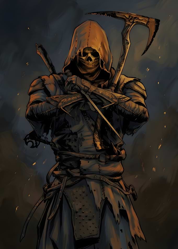 Grim Reaper Warrior with Scythe