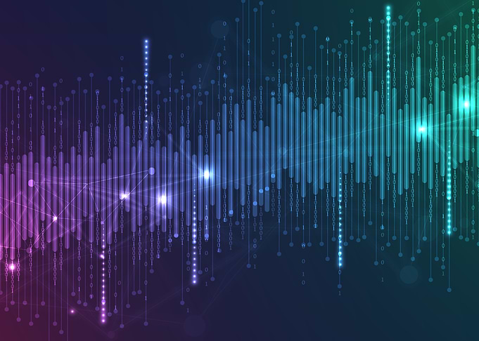 Digital Data Flow Abstract Background