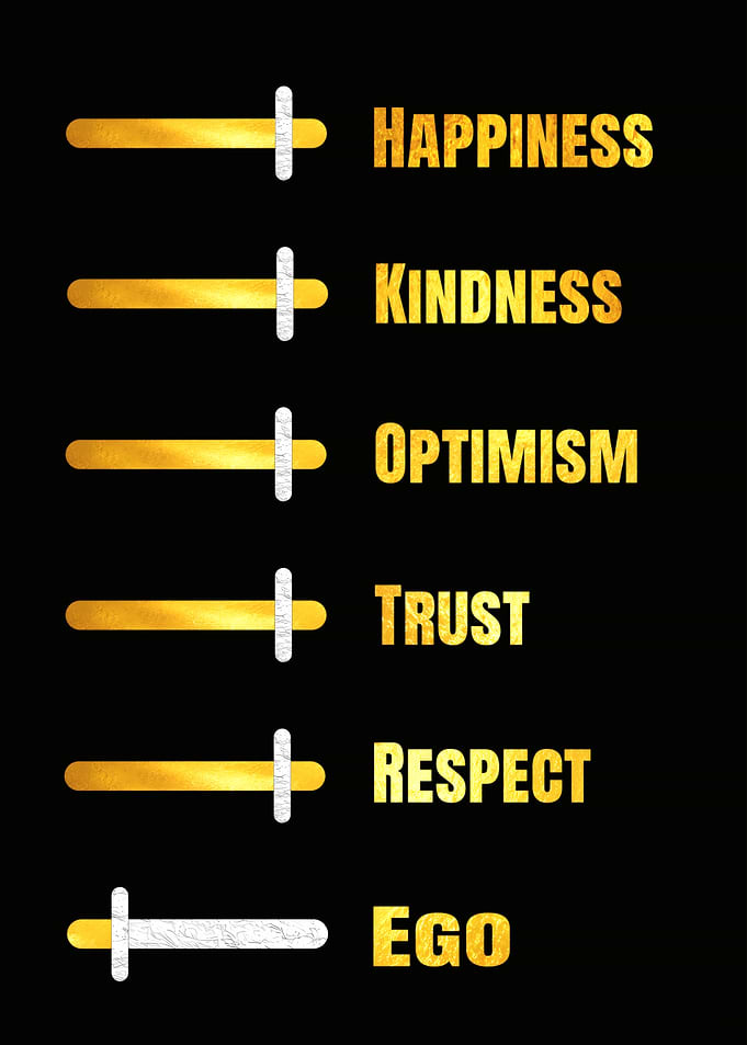 Inspirational Values and Ego Slider Graphic