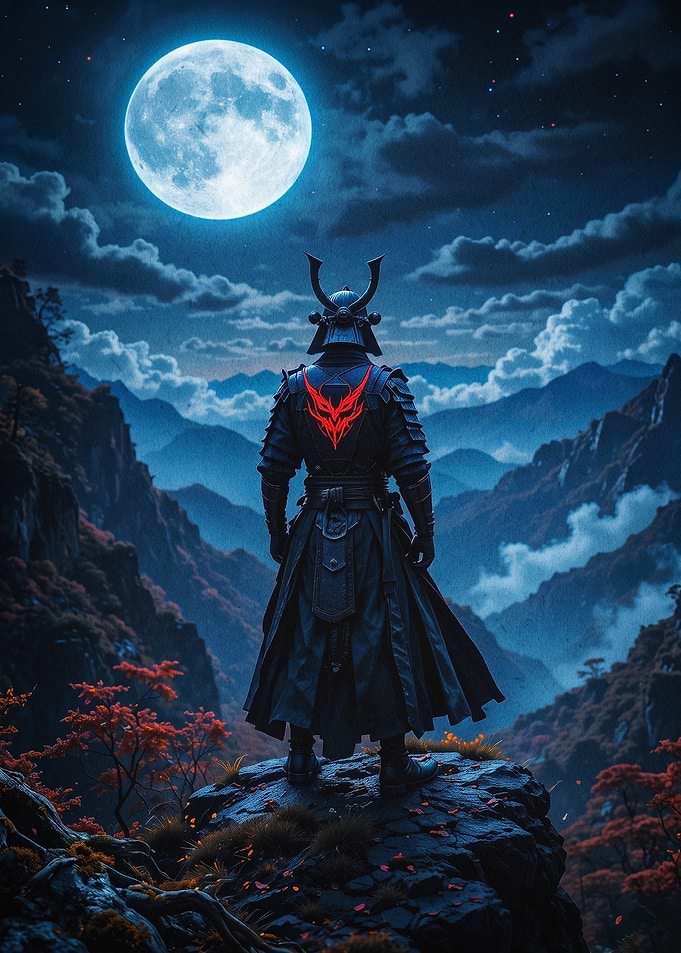 Samurai Moon Warrior Dark Art