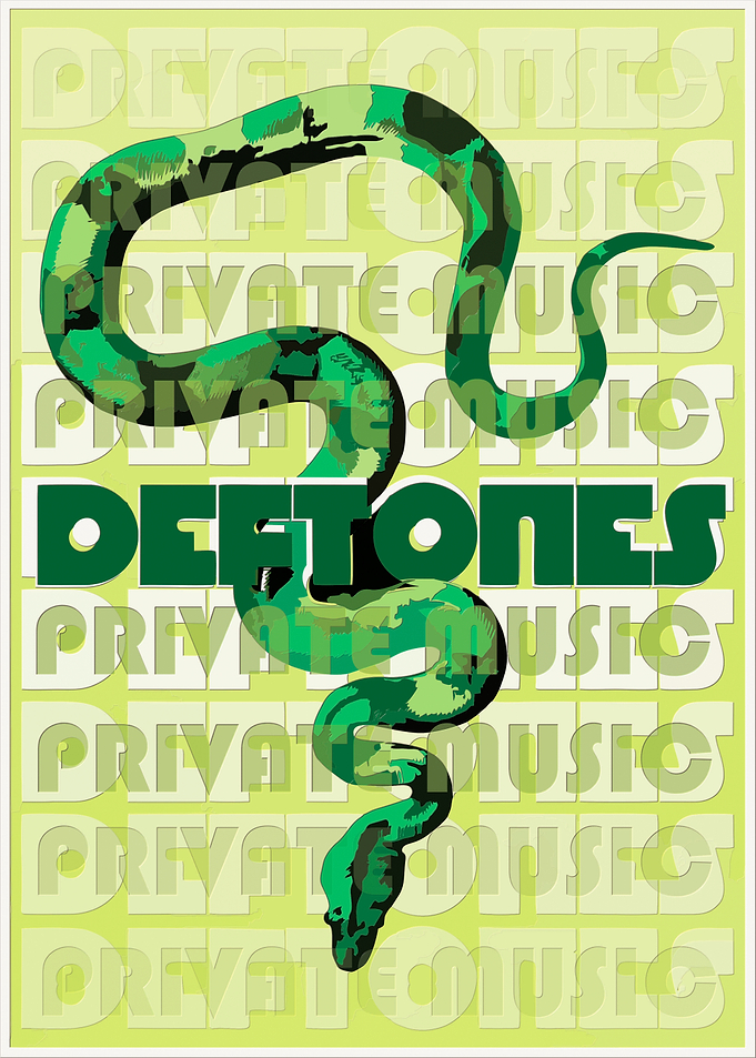 Deftones Snake Graphic Poster