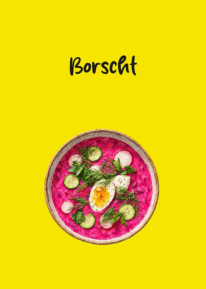 Vibrant Cold Beet Borscht Soup