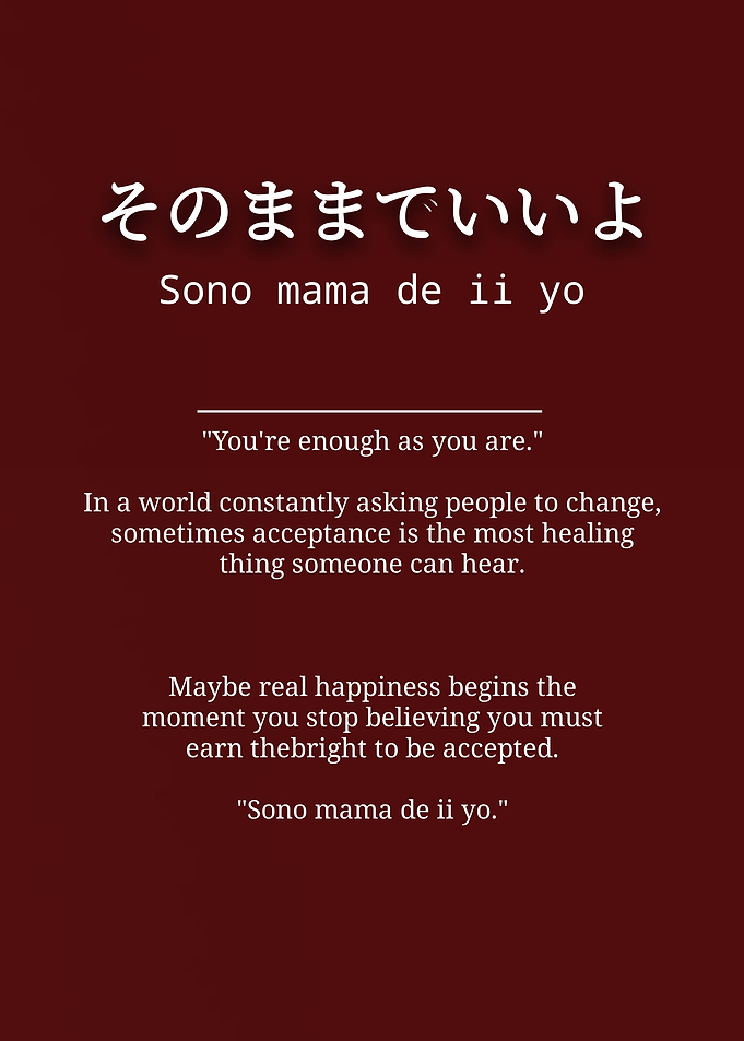 Sono Mama De Ii Yo Quote
