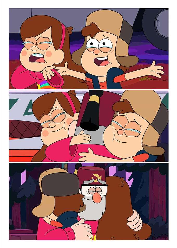 Gravity Falls Emotional Reunion Scene