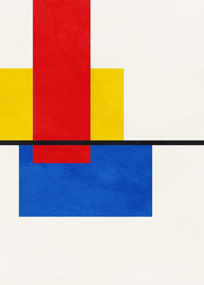 Minimalist Geometric Abstract Composition