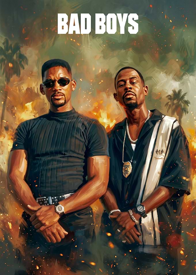 Bad Boys Movie Poster Art