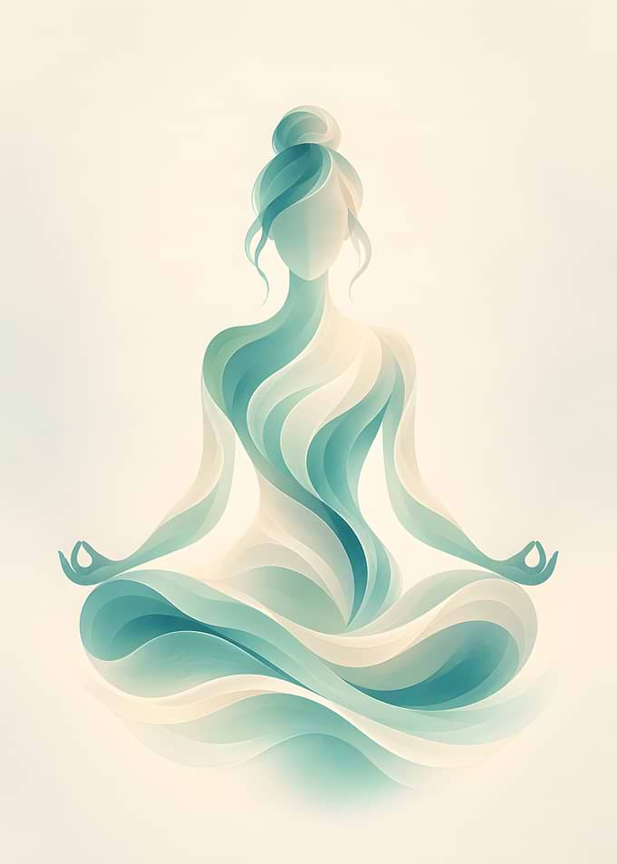 Serene Lotus Meditation Woman