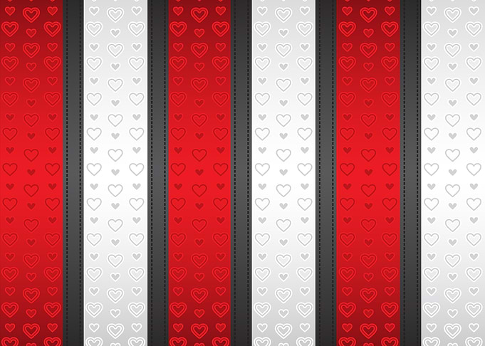 Red and White Heart Pattern Background