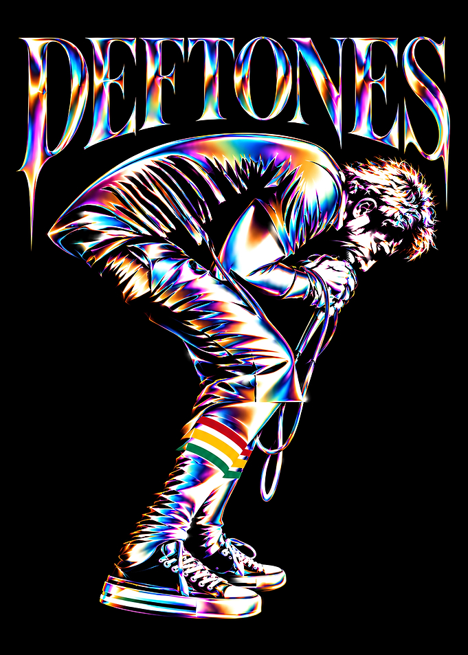 Deftones Chrome Singer Graphic