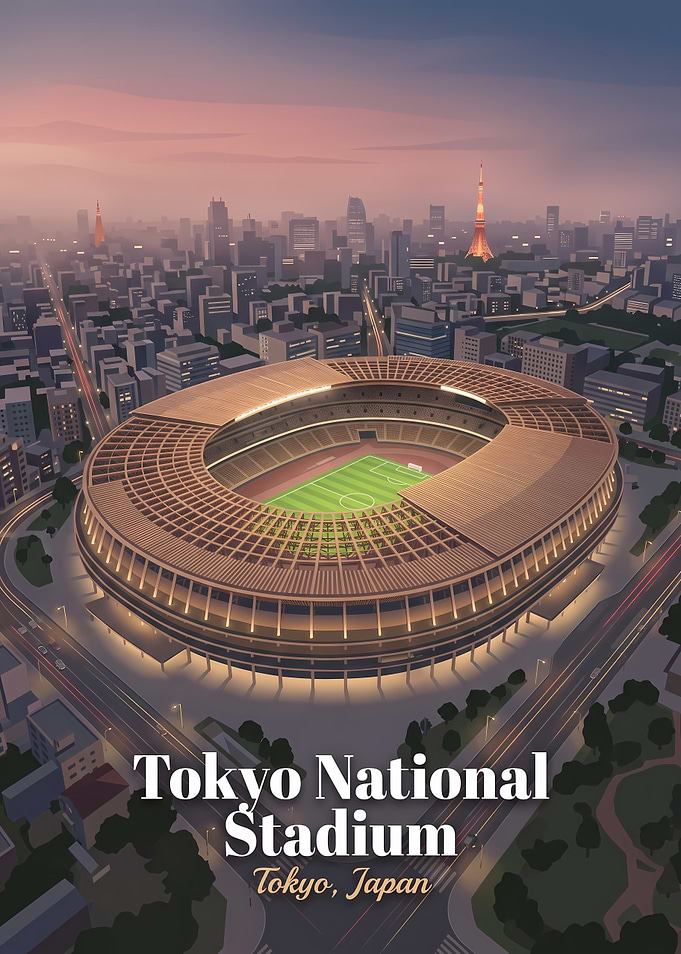 Tokyo National Stadium Poster