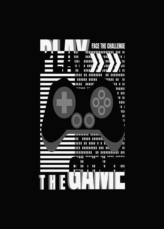 Play The Game Gaming Graphic