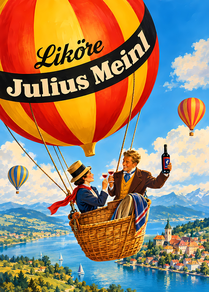 Julius Meinl Hot Air Balloon Poster