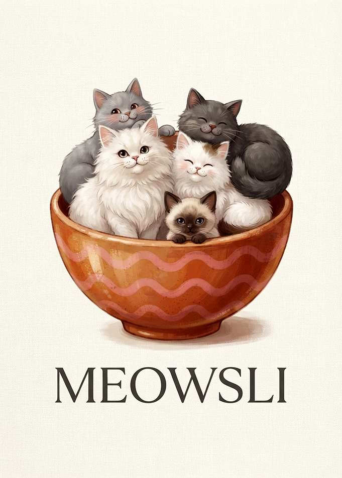 Cute Kittens in a Bowl