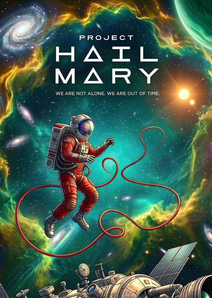 Project Hail Mary Space Poster