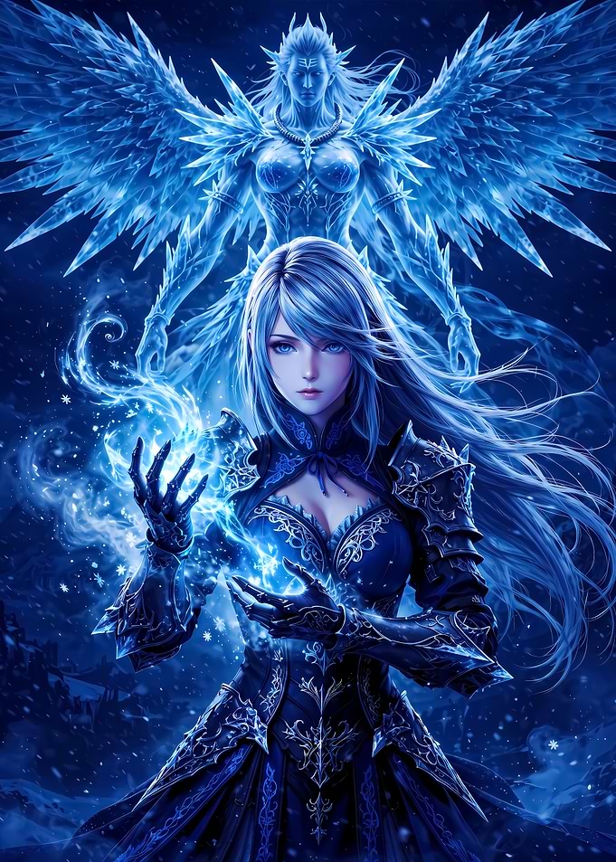 Ice Queen Summoner Fantasy Art