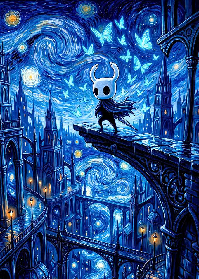 Hollow Knight Starry Night Mashup