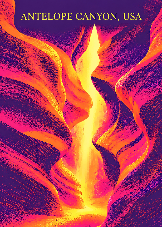 Antelope Canyon Travel Poster