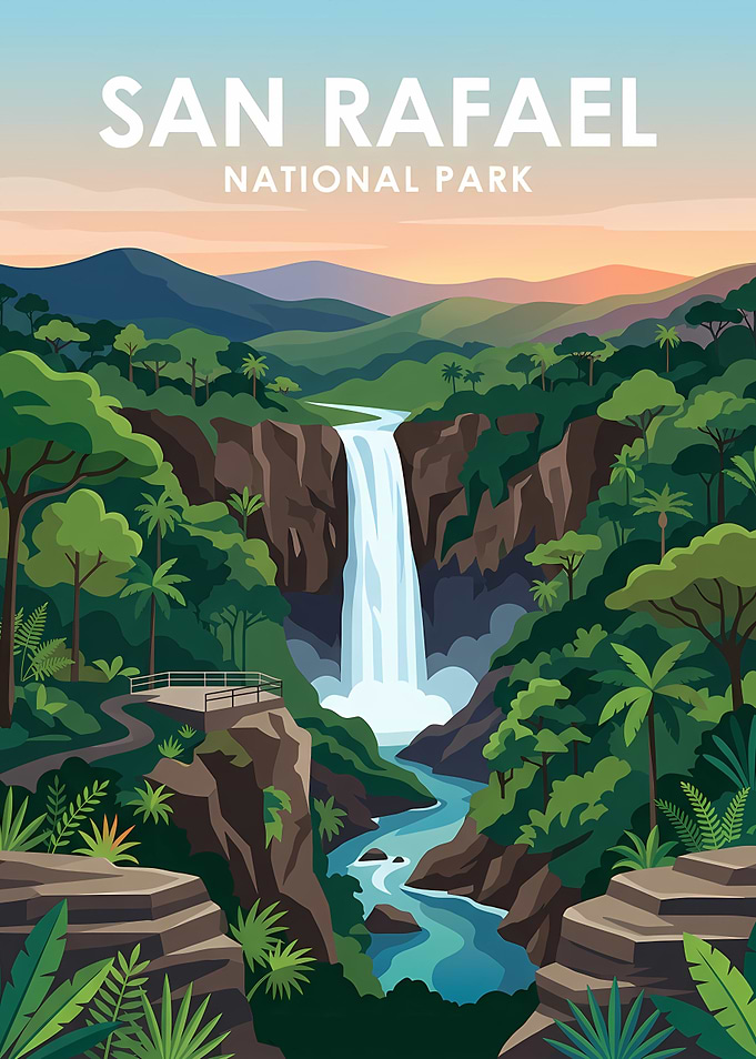 San Rafael National Park Travel Poster