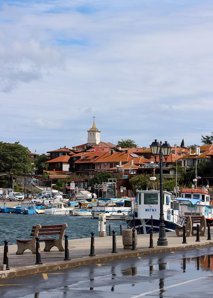 Scenic Harbor View in Nessebar Bulgaria