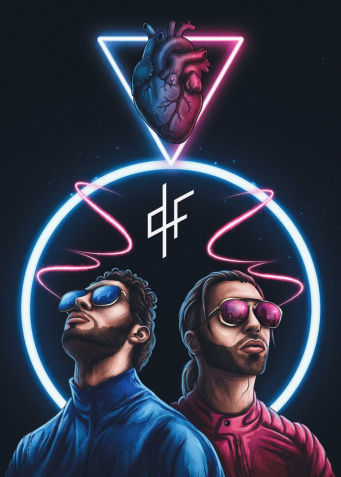 PNL Rap Duo Neon Art