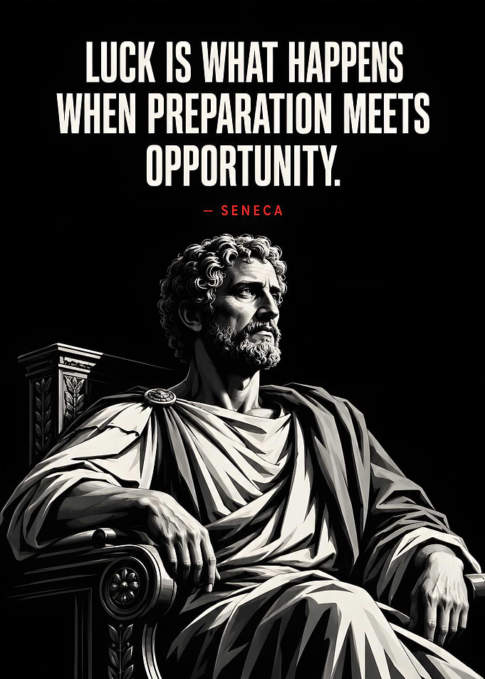 Seneca Quote Inspirational Poster