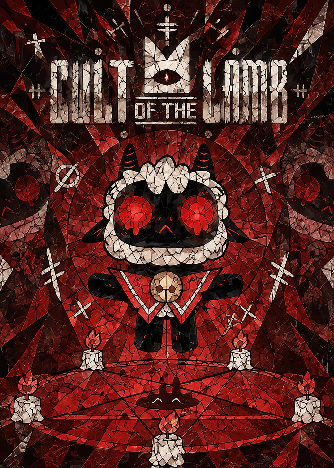 Cult of the Lamb Stained Glass Art
