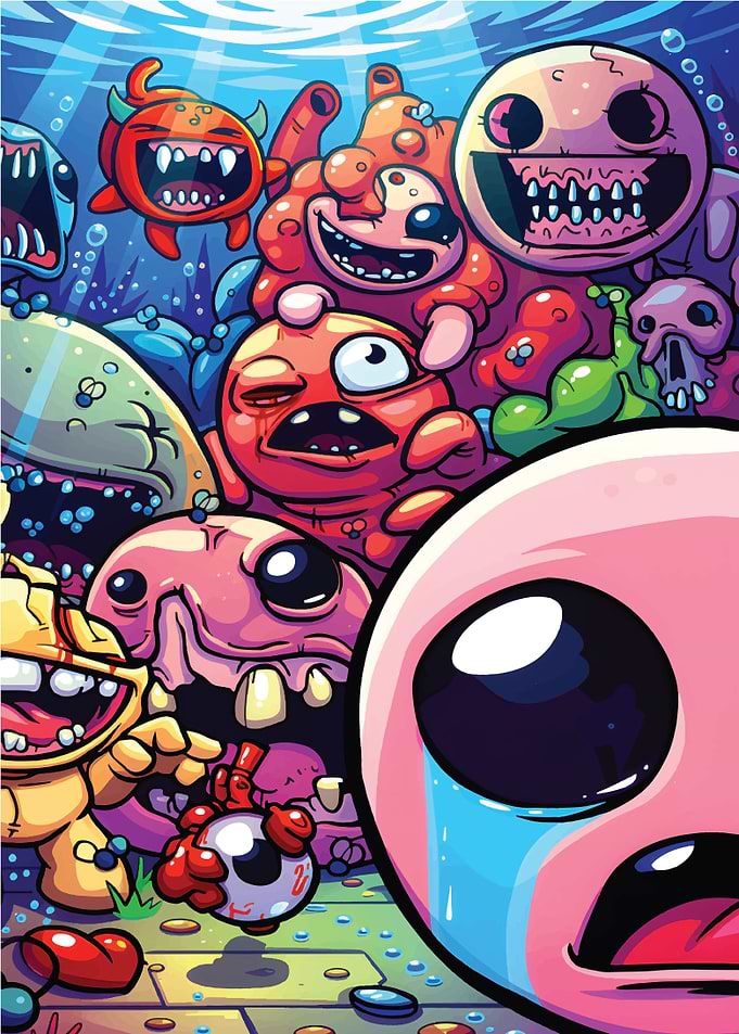 The Binding of Isaac Game Art