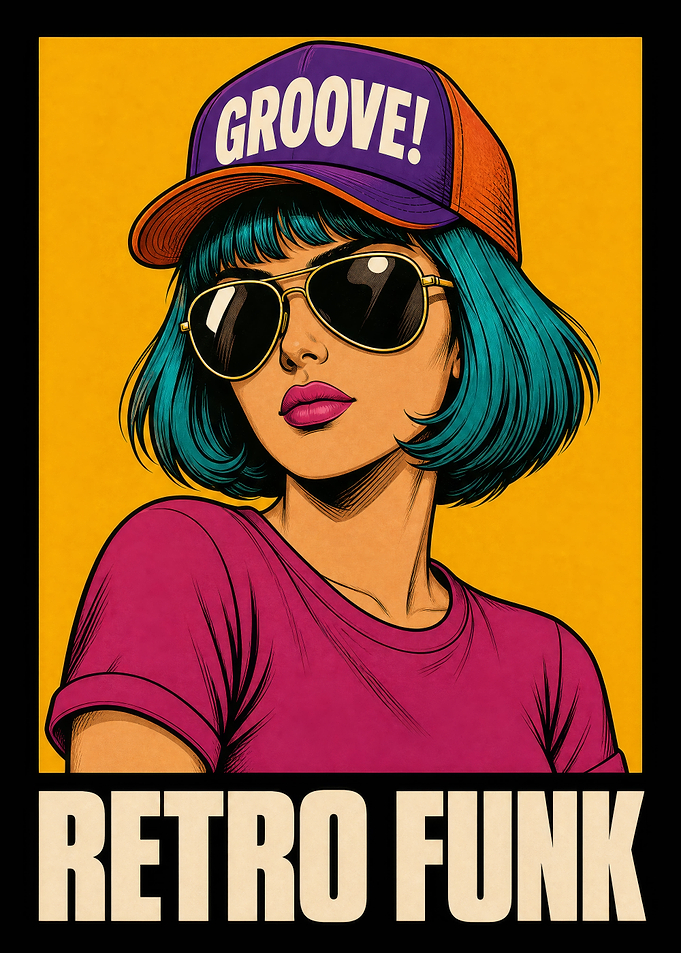 Retro Funk Pop Art Portrait