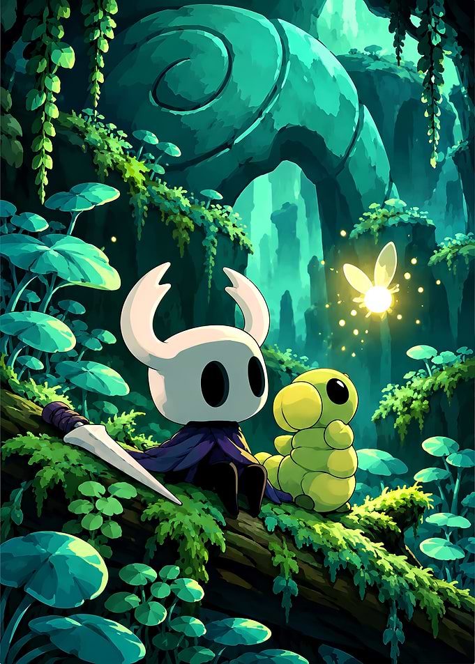 The Knight and Grub in Greenpath