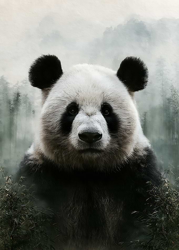 Majestic Giant Panda Portrait