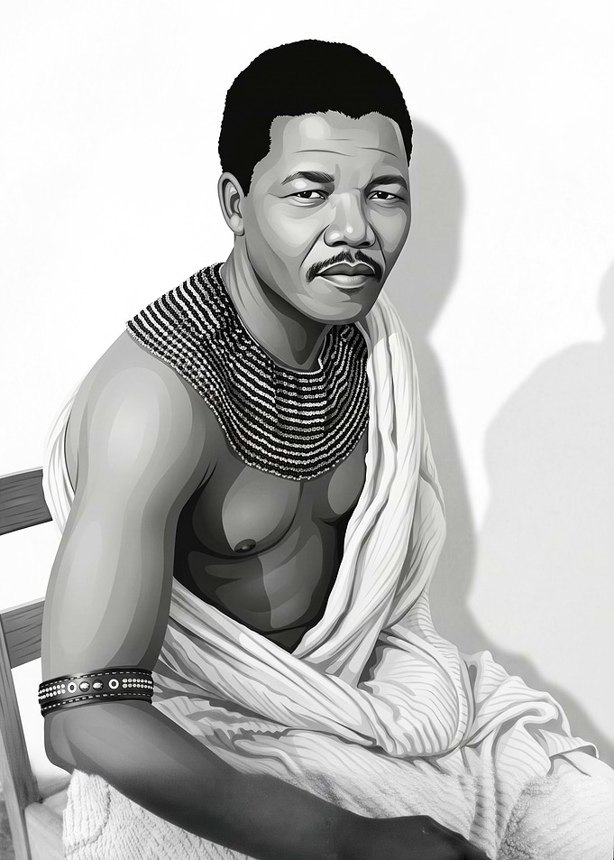 Portrait of Nelson Mandela