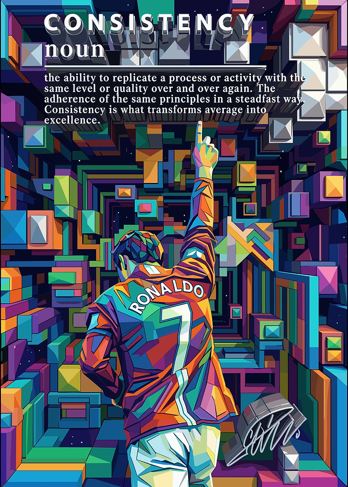 Cristiano Ronaldo Consistency Inspirational Poster