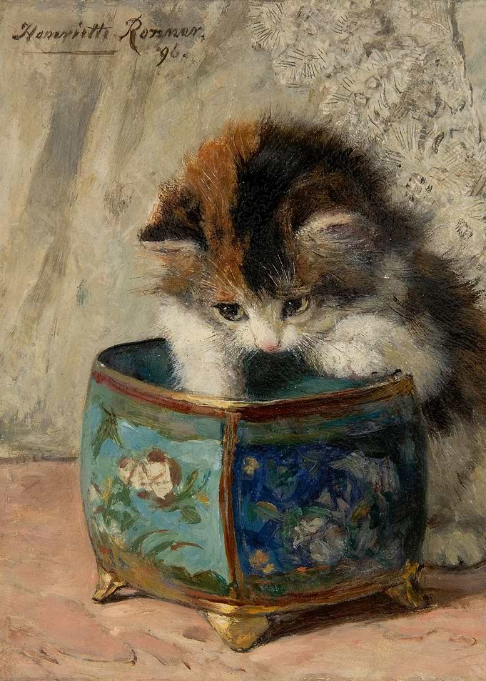Calico Kitten Painting