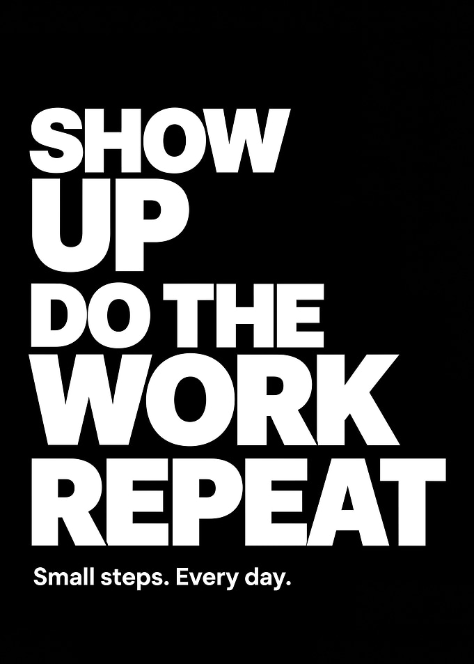Show Up Do The Work Repeat