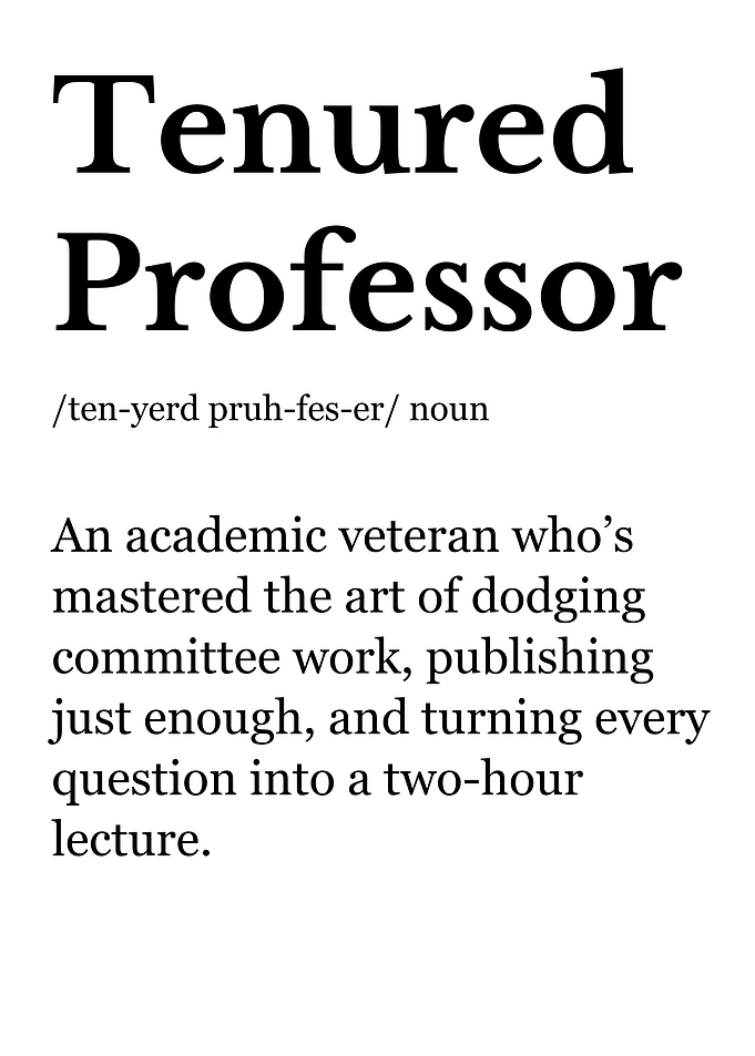 Tenured Professor Dictionary Definition Full Professor Associate