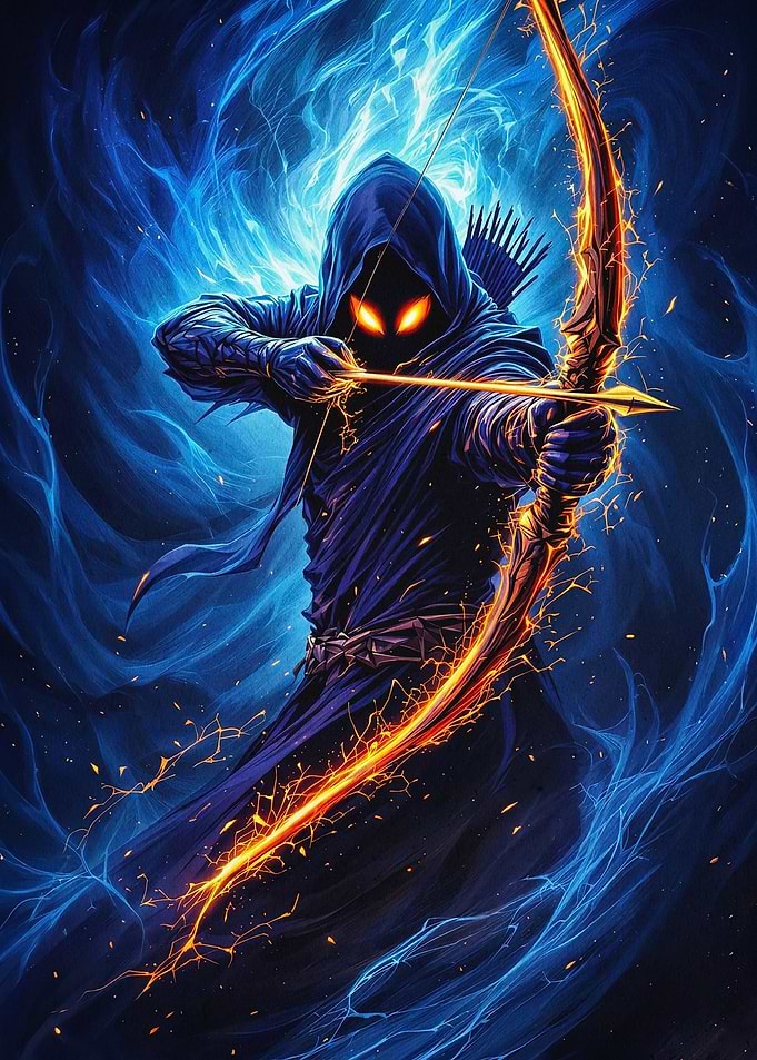 Shadow Archer Fantasy Art Poster