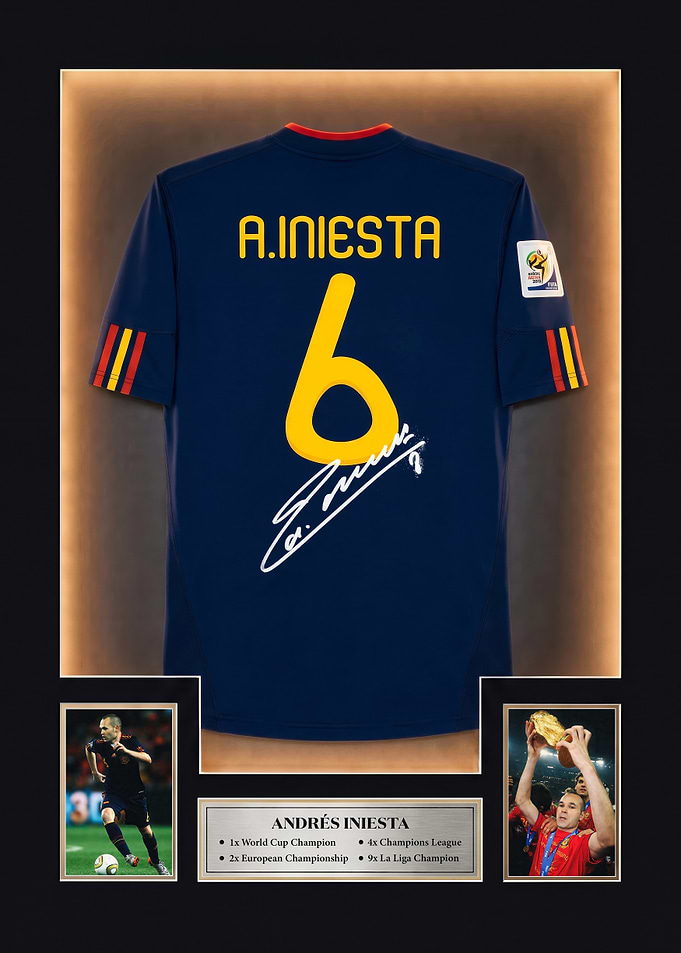Andrés Iniesta Jersey Display