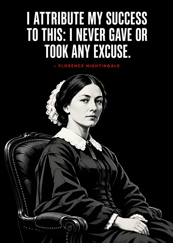 Florence Nightingale Inspirational Quote Poster
