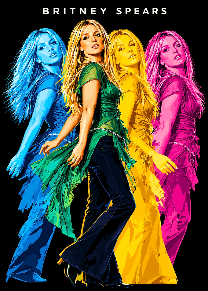Britney Spears Pop Art Poster