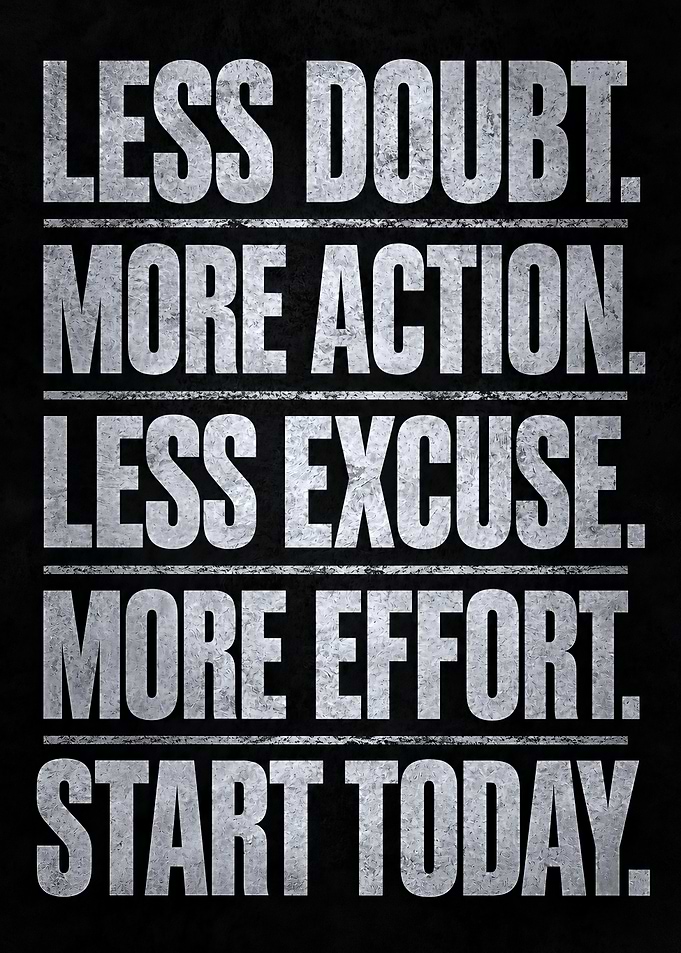 Inspirational Motivational Quote Wall Art