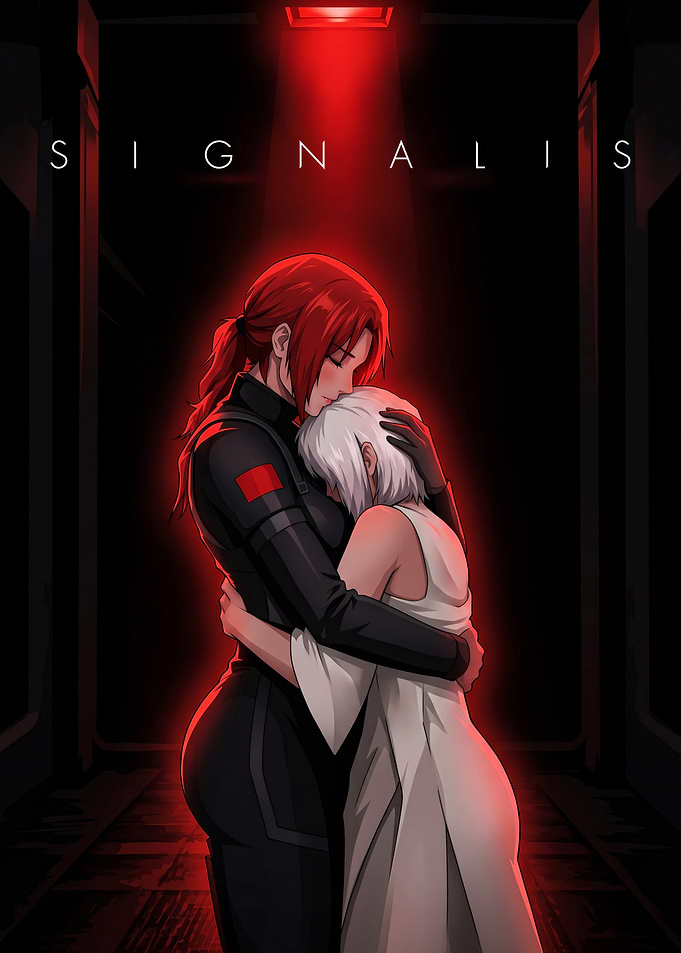 Signalis Elster and Ariane Embrace
