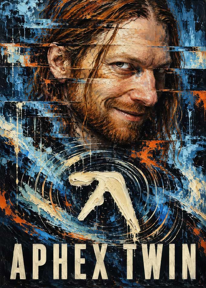 Aphex Twin Portrait Oil Painting
