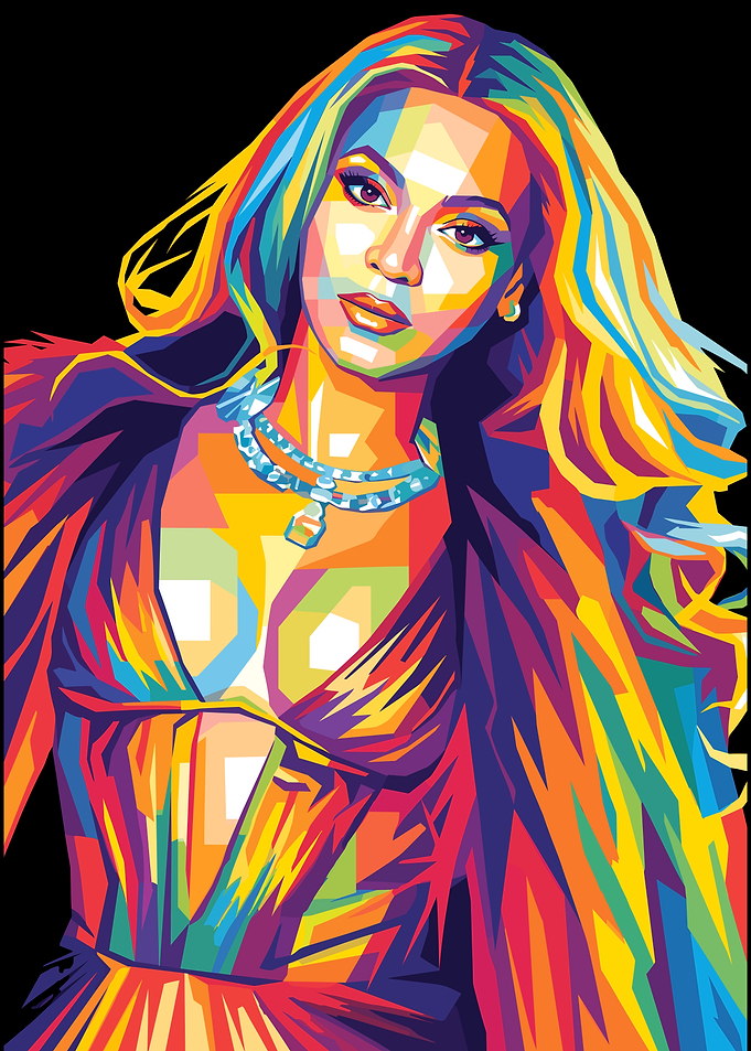 Beyoncé Pop Art Portrait