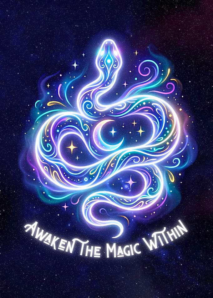 Cosmic Snake Magic Illustration