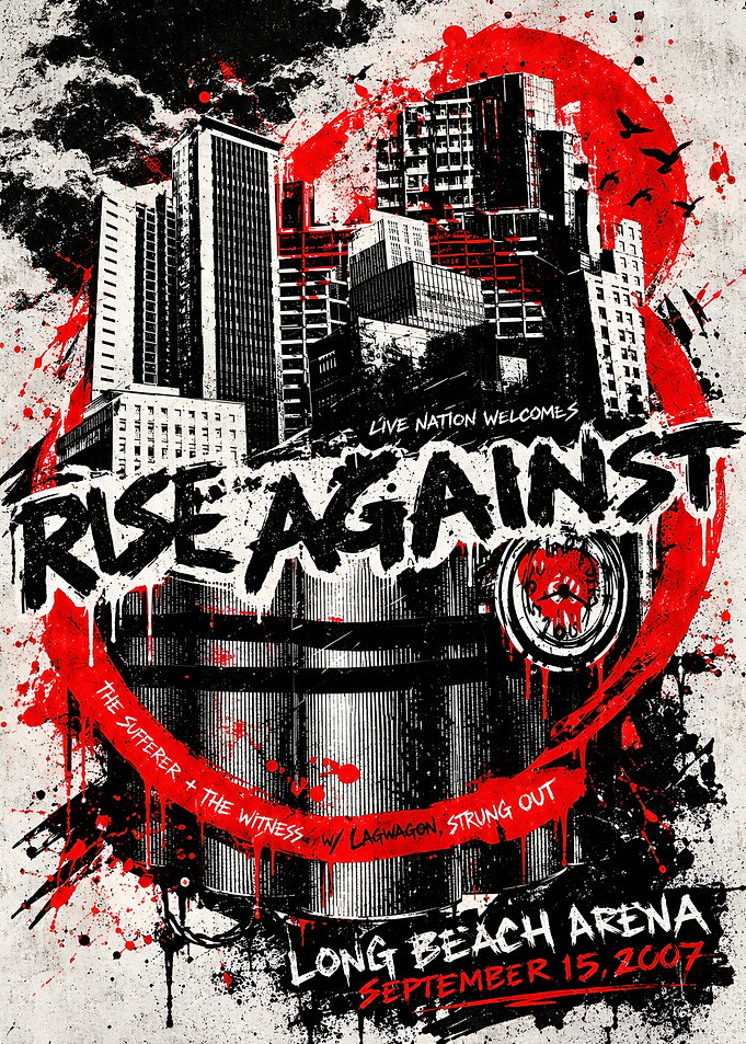 Rise Against Concert Poster 2007