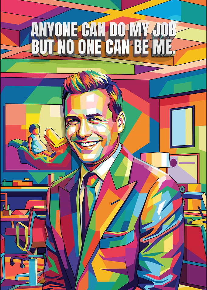 Harvey Specter Pop Art Poster
