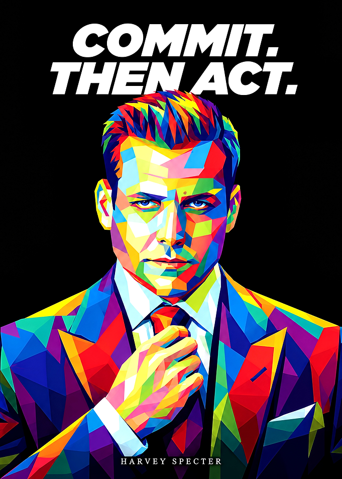 Harvey Specter Pop Art Poster